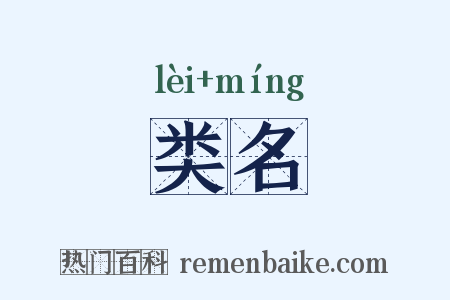 类名是什么意思的图片